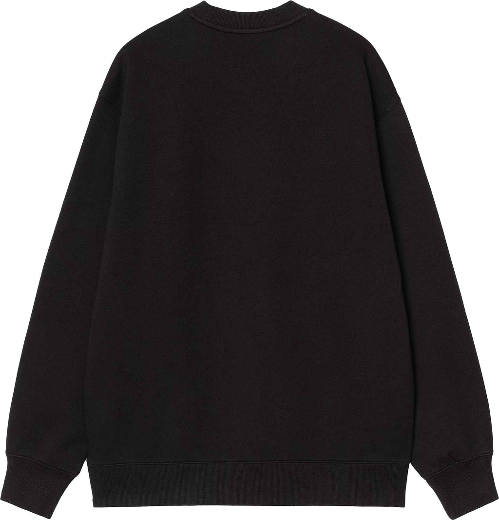 Carhartt Wip Felpa W Rivet Script Sweat Black Silver Donna - 2
