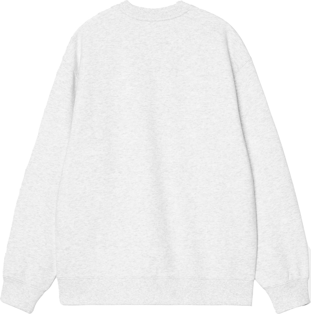 Carhartt Wip Felpa W Rivet Script Sweat Ash Heather Silver Ashheather Donna - 2