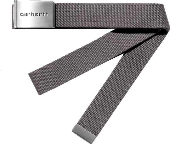 Carhartt Wip Cinta Clip Belt Chrome Manta Uomo