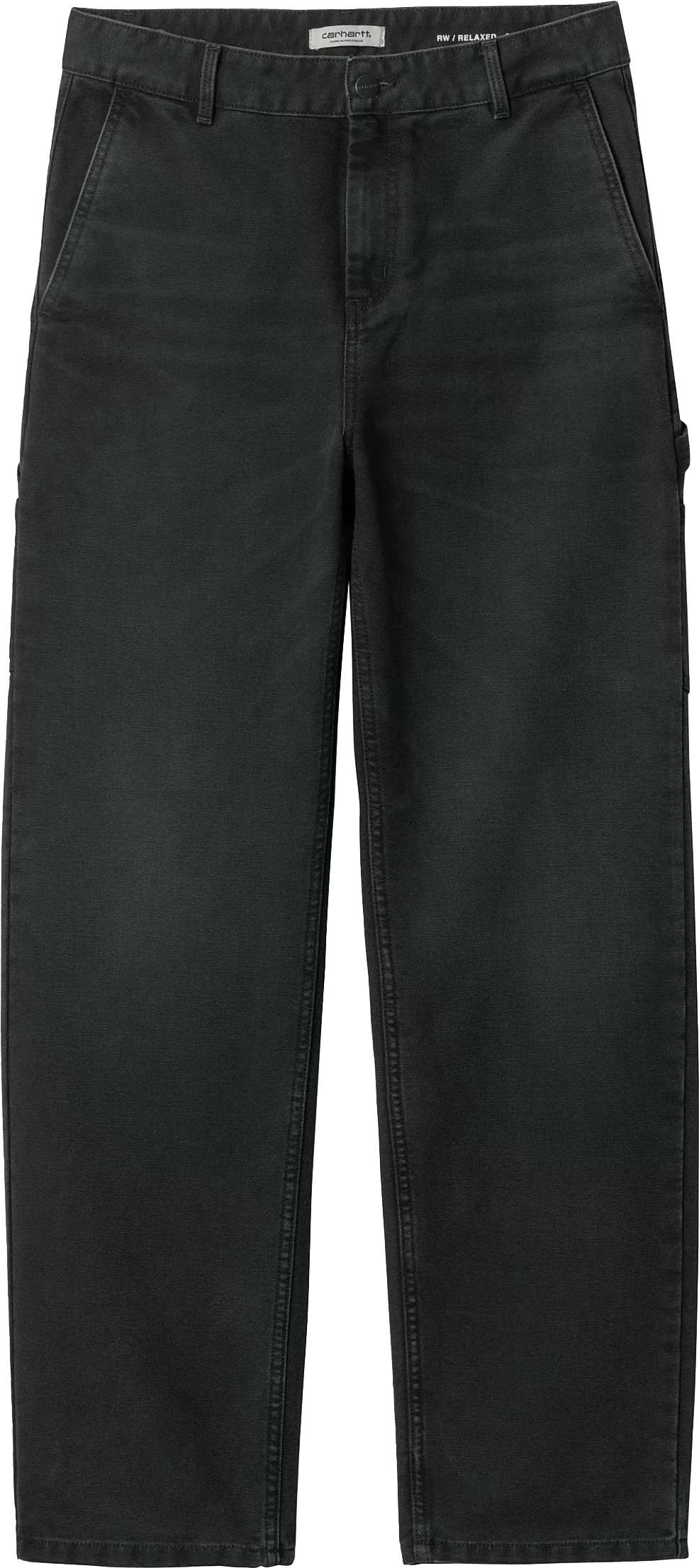 Carhartt Wip Jeans W Pierce Pant Straight Black Stone Canvas Blackstone Donna - 2