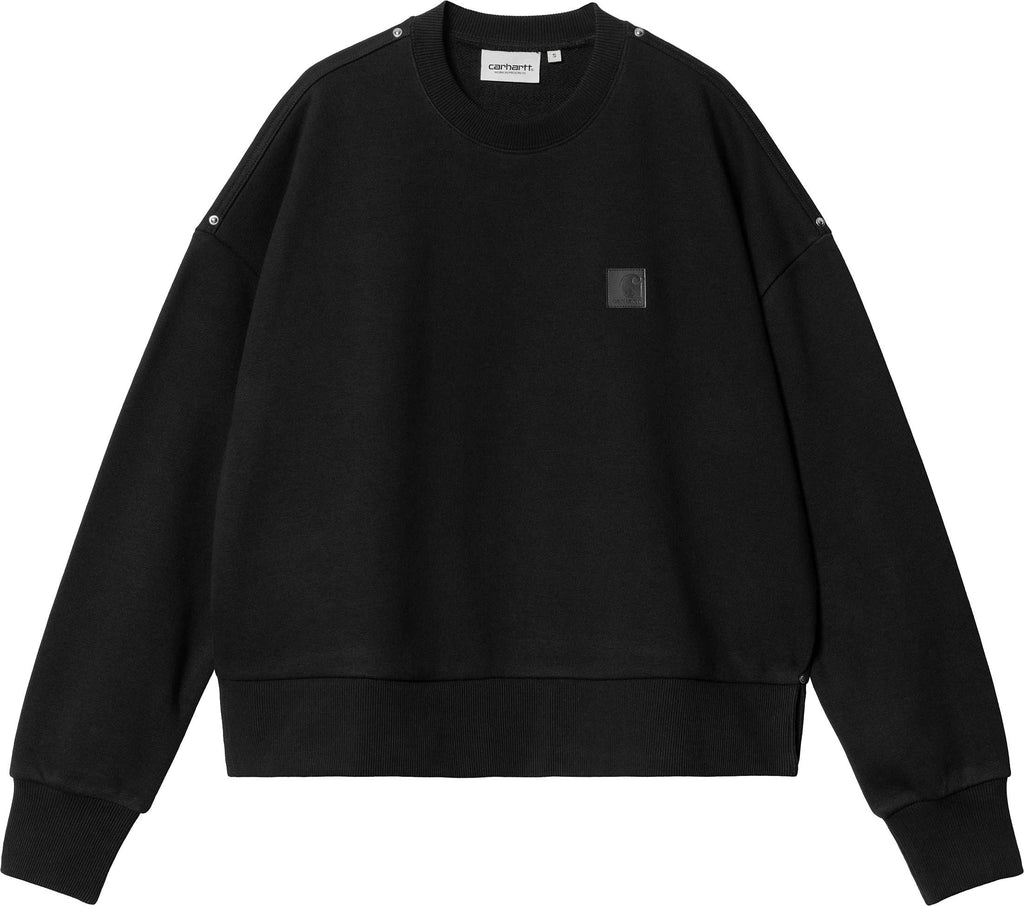 Carhartt Wip Felpa W Eldon Sweat Black Donna - 1