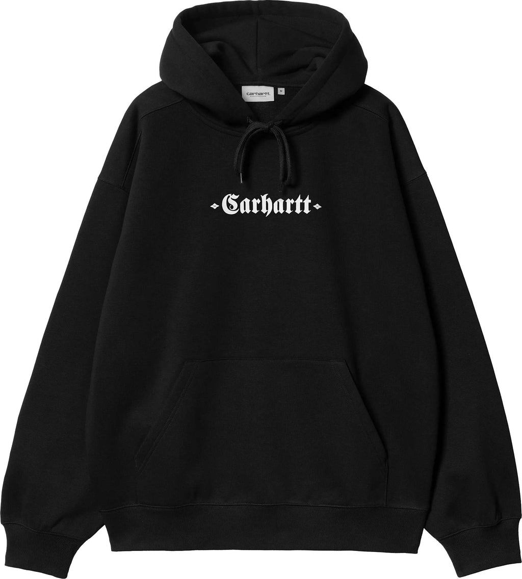 Carhartt Wip Felpa Hooded Greatest Hits Sweat Black White Uomo - 2