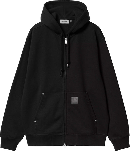 Carhartt Wip Felpa Hooded Eldon Sweat Jacket Black Uomo