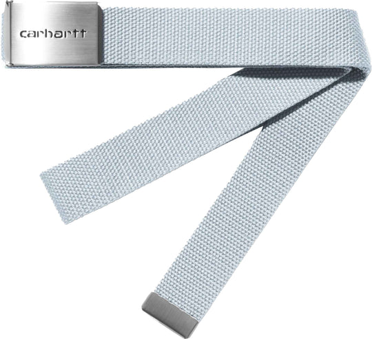 Carhartt Wip Cinta Clip Belt Chrome Air Sky Uomo Micro_color:airskyairsky