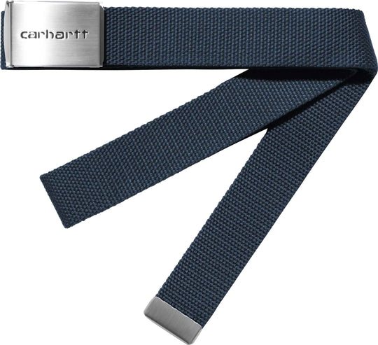 Carhartt Wip Cinta Clip Belt Chrome Ink Uomo