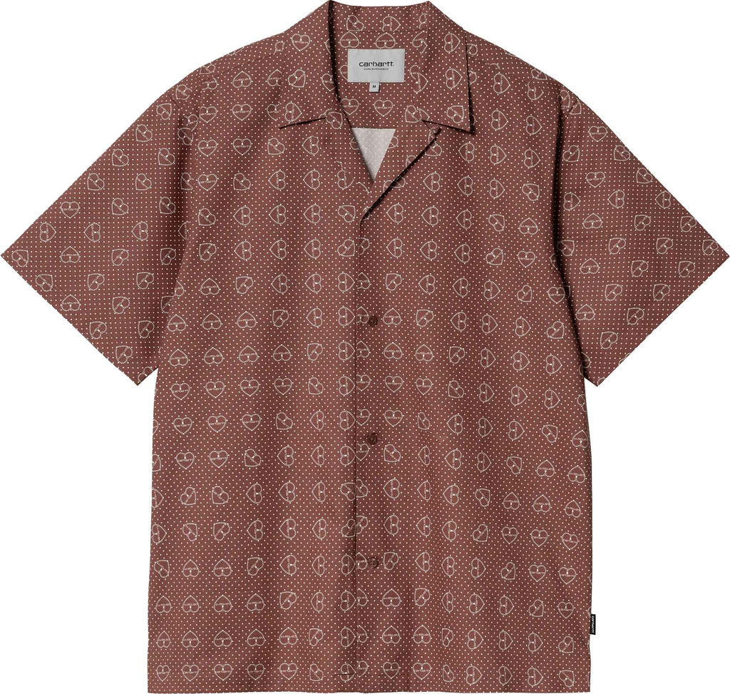 Carhartt Wip Camicia Ss Furoshiki Shirt Print Henna Uomo - 1