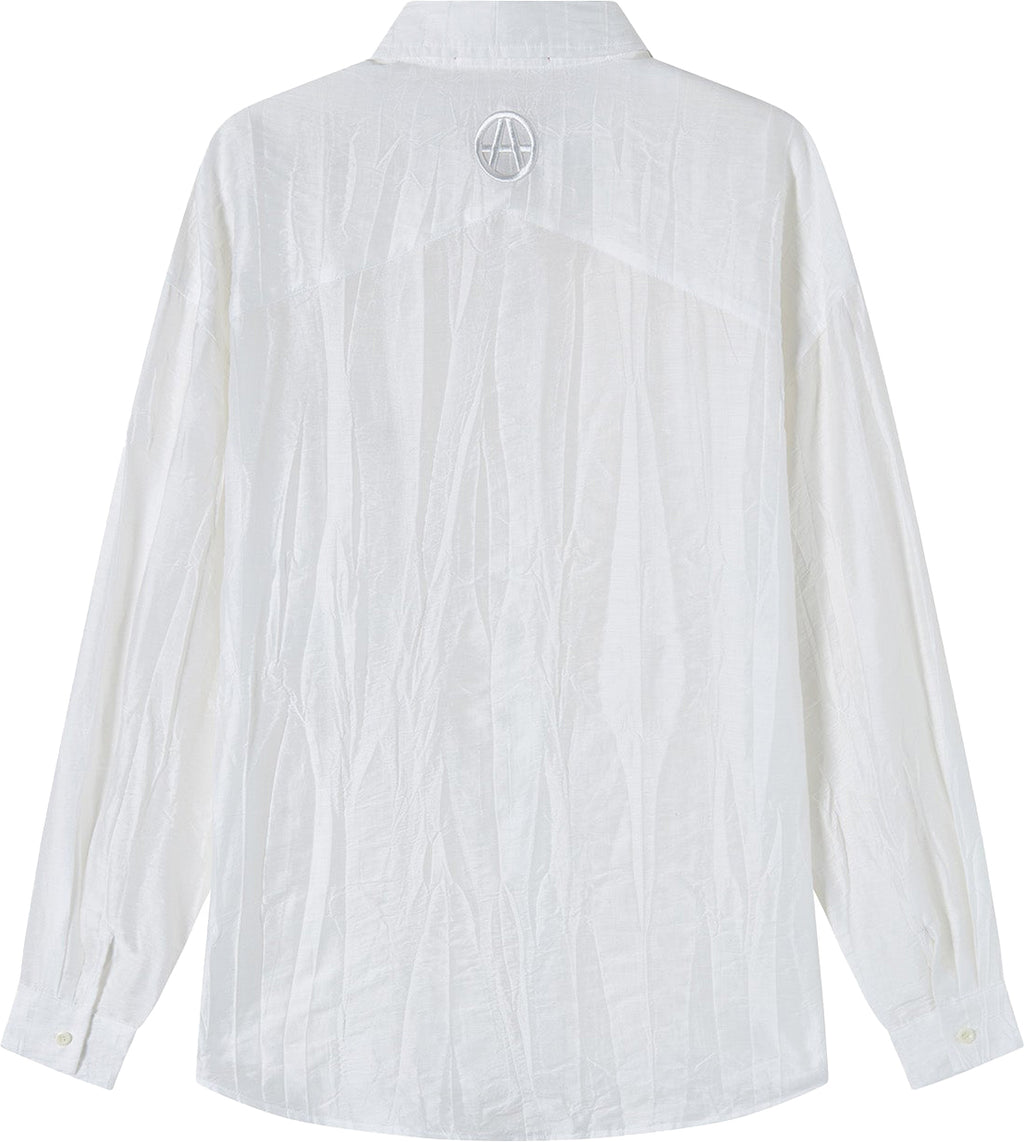 Acupuncture Camicia Acu Logo Ls Shirt White Uomo - 2