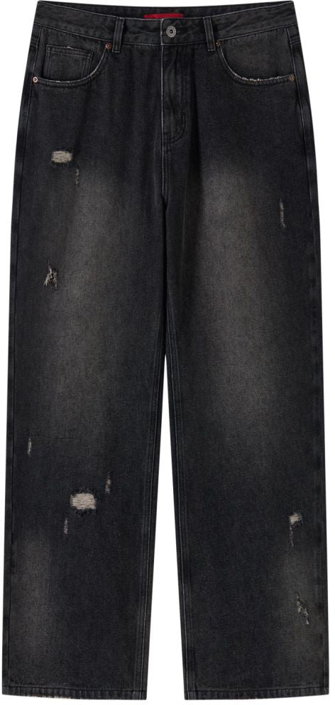 Acupuncture Jeans Loose Straight Denim Pants Dark Blue Darkblue Uomo - 1