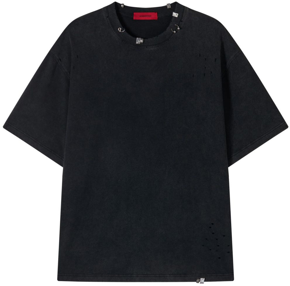 Acupuncture T-shirt Acu Piercieng T-shirt Black Uomo - 1