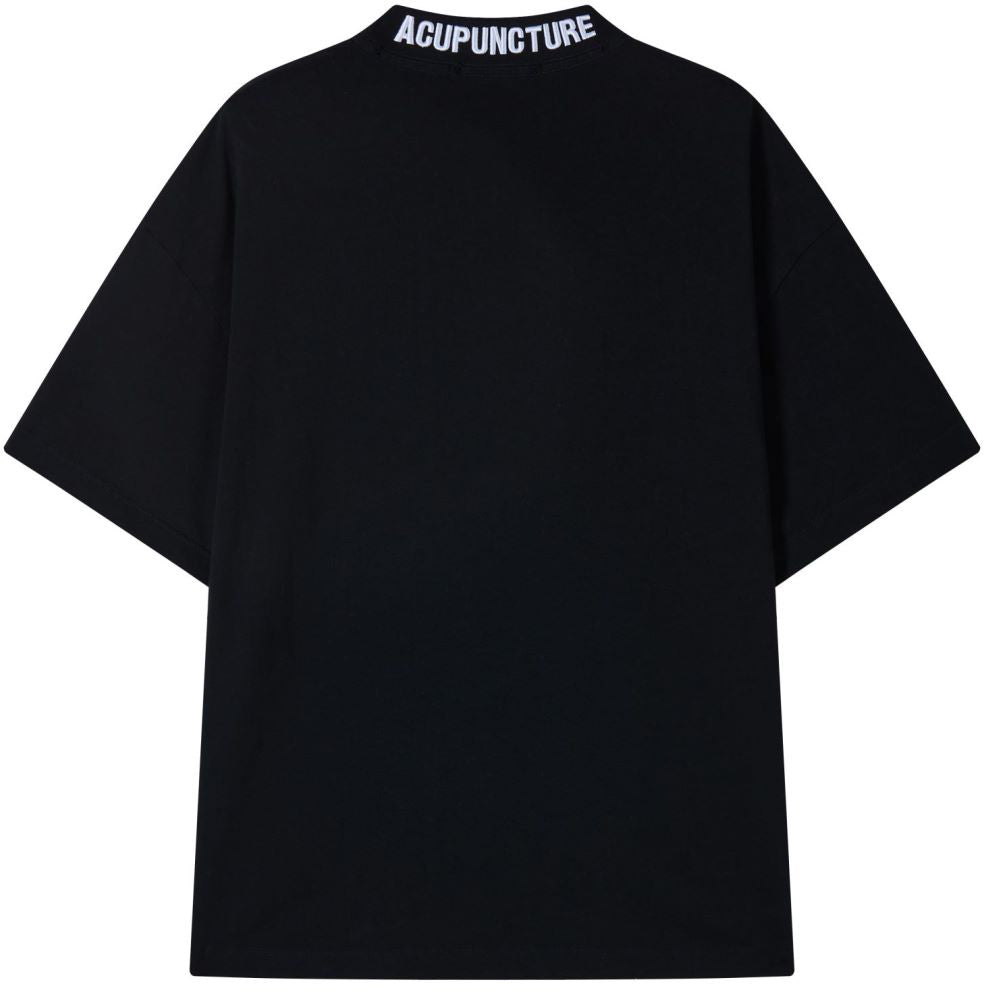 Acupuncture T-shirt Logo T-shirt Black Uomo - 2