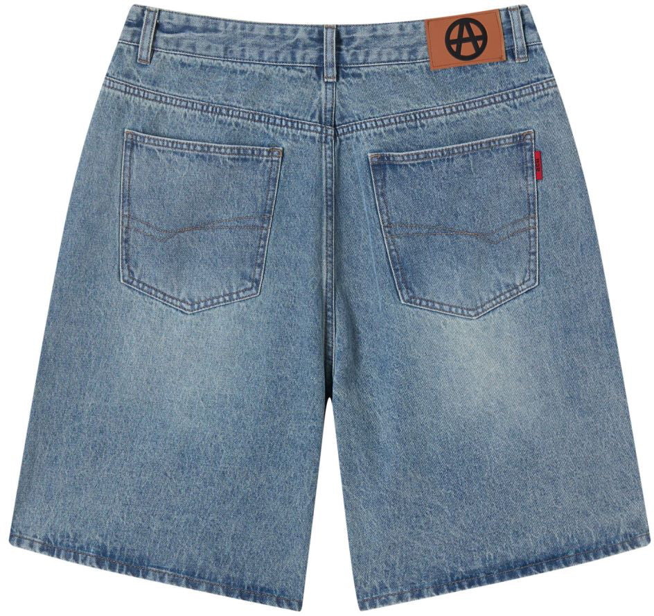 Acupuncture Shorts Loose Denim Shorts Blue Uomo - 2