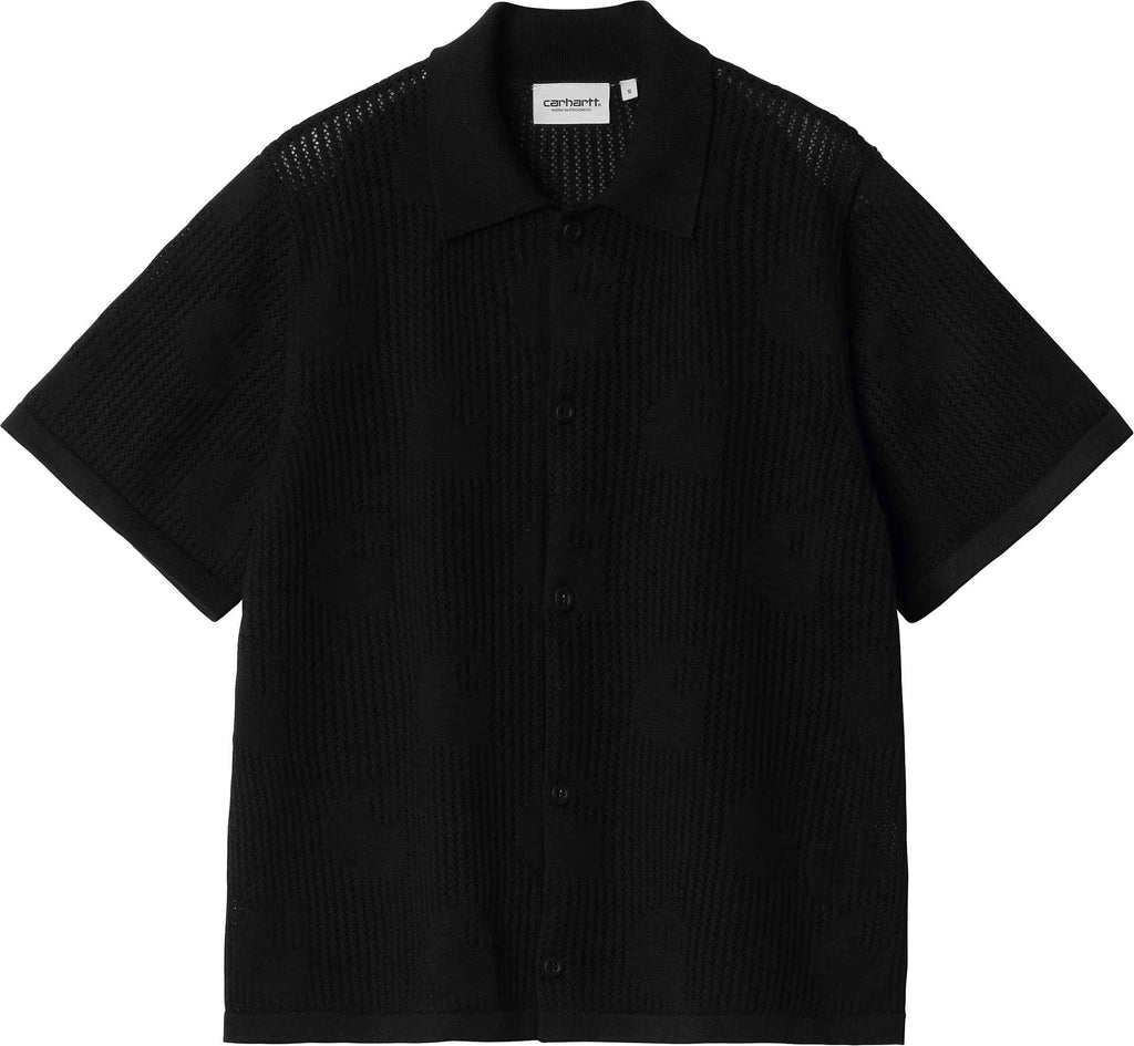 Carhartt Wip Carhartt Camicia We Ss Template Knit Shirt Black Donna - 1