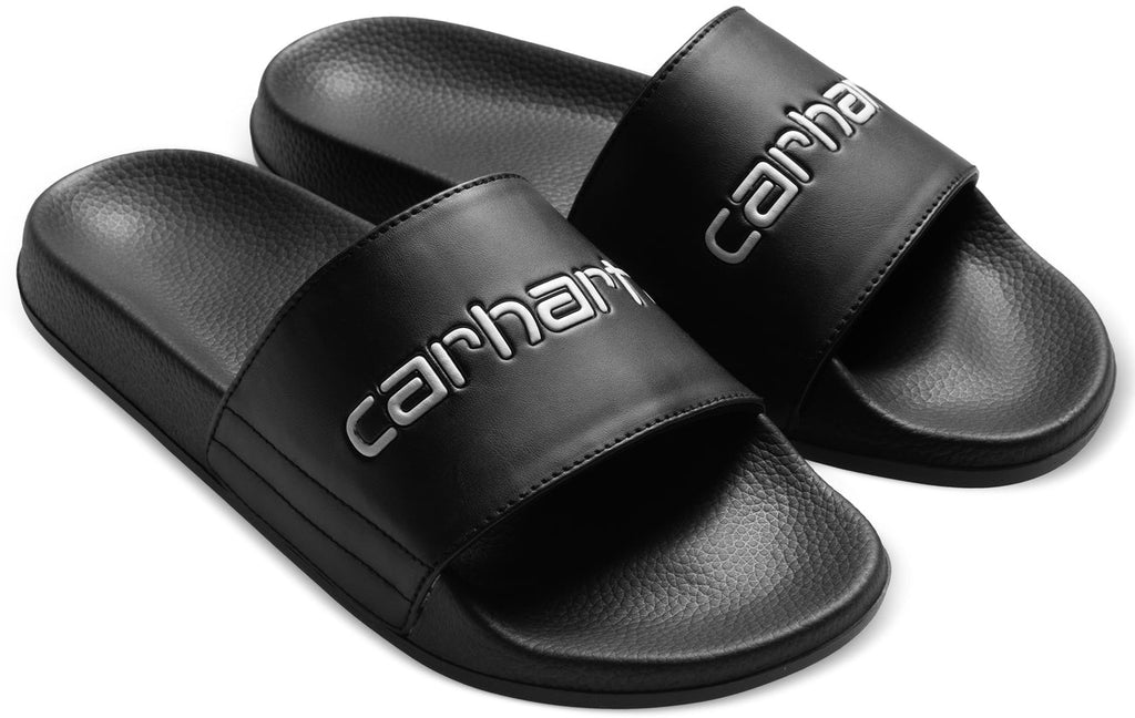 Carhartt Wip Ciabatte Slippers Black White Uomo - 2