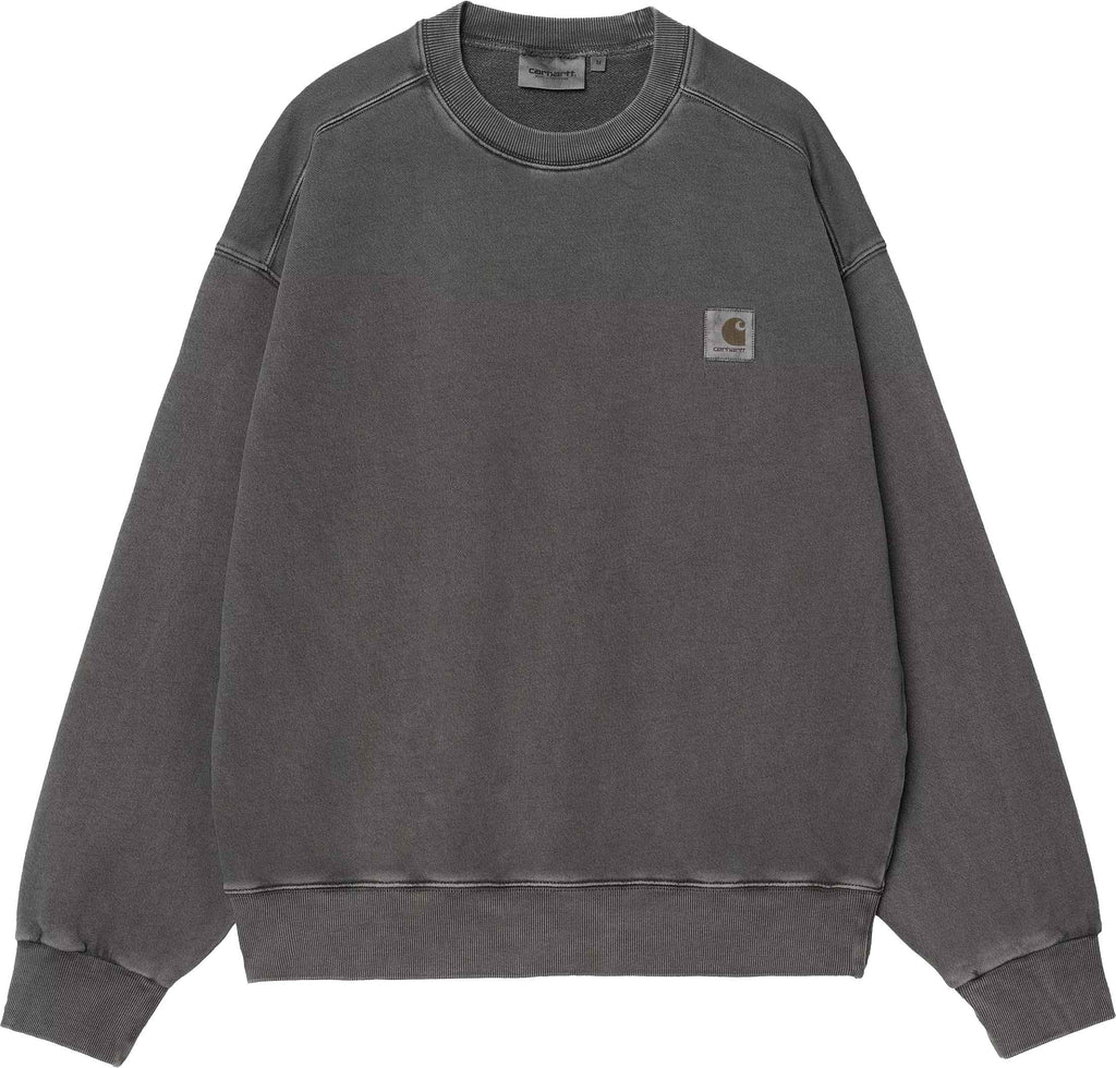 Carhartt Wip Felpa Nelson Sweat Graphite Garment Dyed Graphitegarmentdyed Uomo - 1