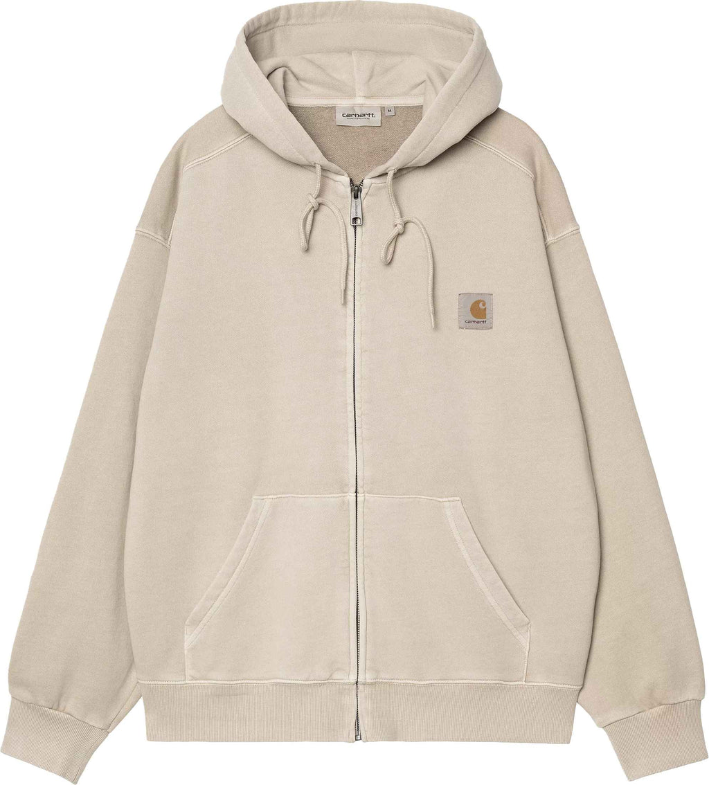 Carhartt Wip Felpa Hooded Nelson Jacket Fleur De Sel Garment Dyed Fleurdeselgarmentdyed Uomo - 1