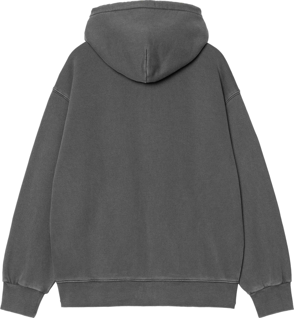 Carhartt Wip Felpa Hooded Nelson Jacket Graphite Garment Dyed Graphitegarmentdyed Uomo - 2