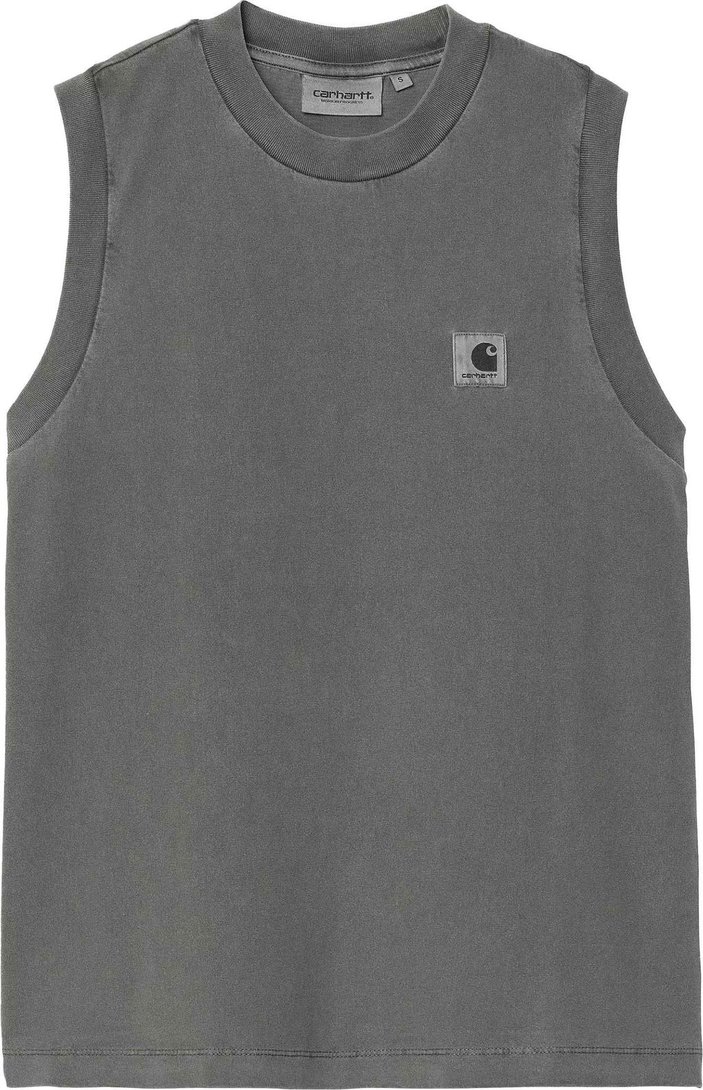 Carhartt Wip Canotta W Nelson A Shirt Graphite Garment Dyede Graphitegarmentdyed Donna - 1