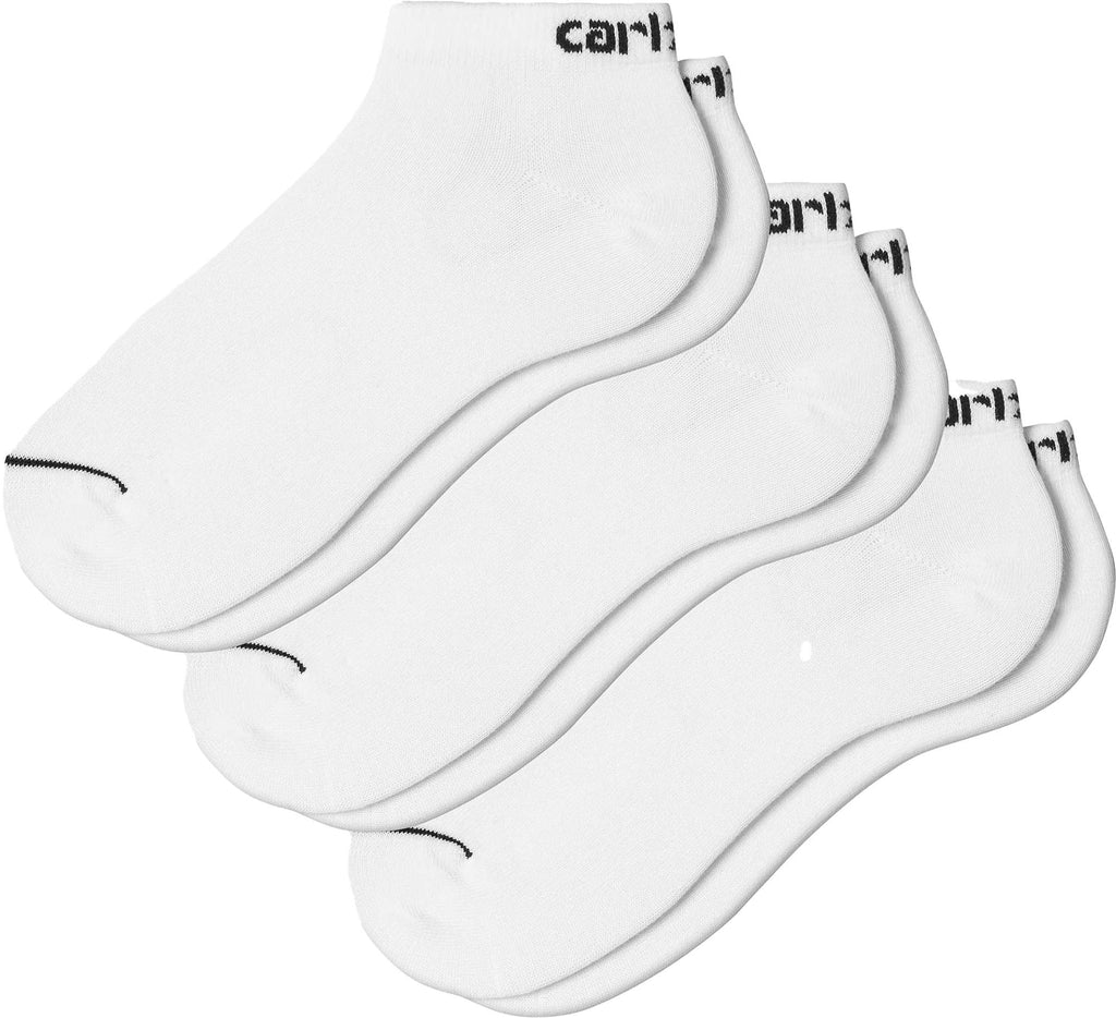 Carhartt Wip Calze Script Sneackers Socks White Black Uomo - 1