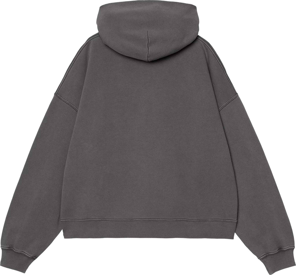 Carhartt Wip Felpa W Hooded Benton Sweat Black Garment Dyed Blackgarmentdyed Donna - 2