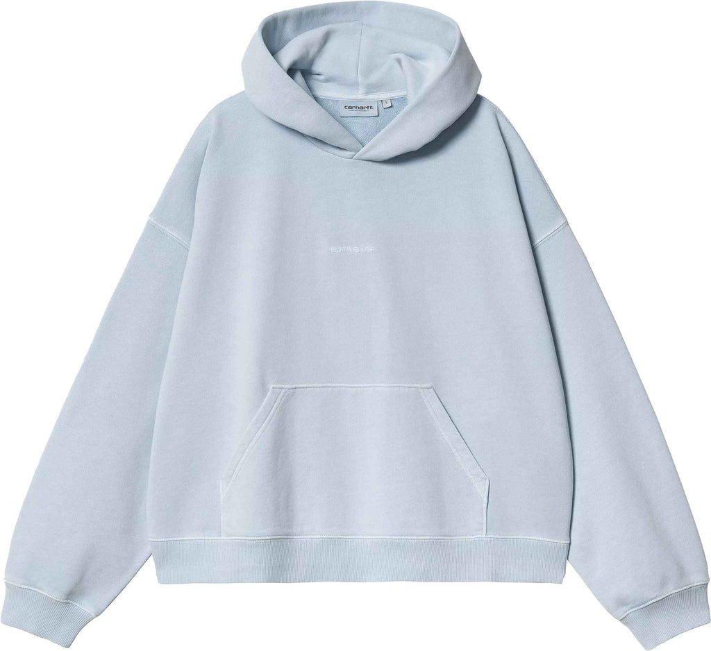 Carhartt Wip Felpa W Hooded Benton Sweat Air Sky Garment Dyed Airskygarmentdyed Donna - 1