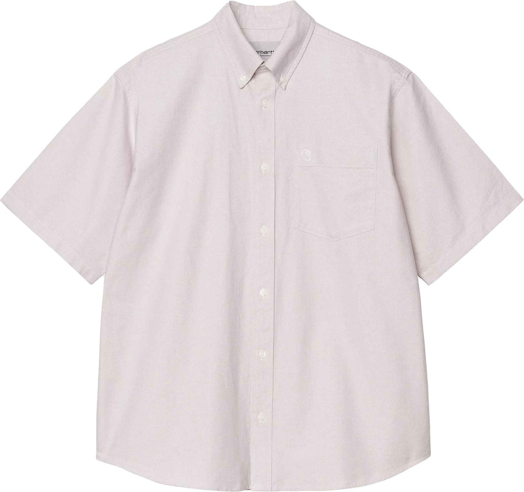 Carhartt Wip Camicia Ss Braxton Shirt Hortensia Wax Hortensiawax Uomo - 1