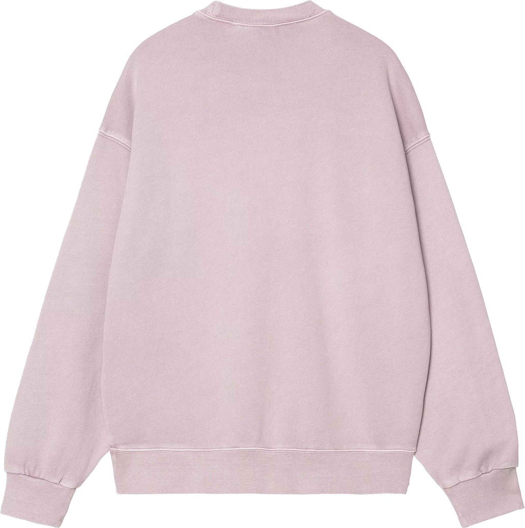 Carhartt Wip Felpa Nelson Sweat Hortensia Garment Dyed Hortensiagarmentdyed Uomo - 2