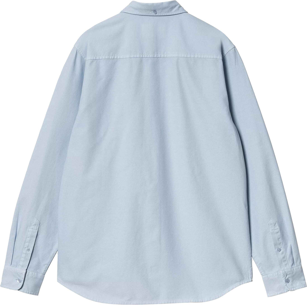 Carhartt Wip Camicia Ls Bolton Shirt Air Sky Garment Dyed Airskygarmentdyed Uomo - 2
