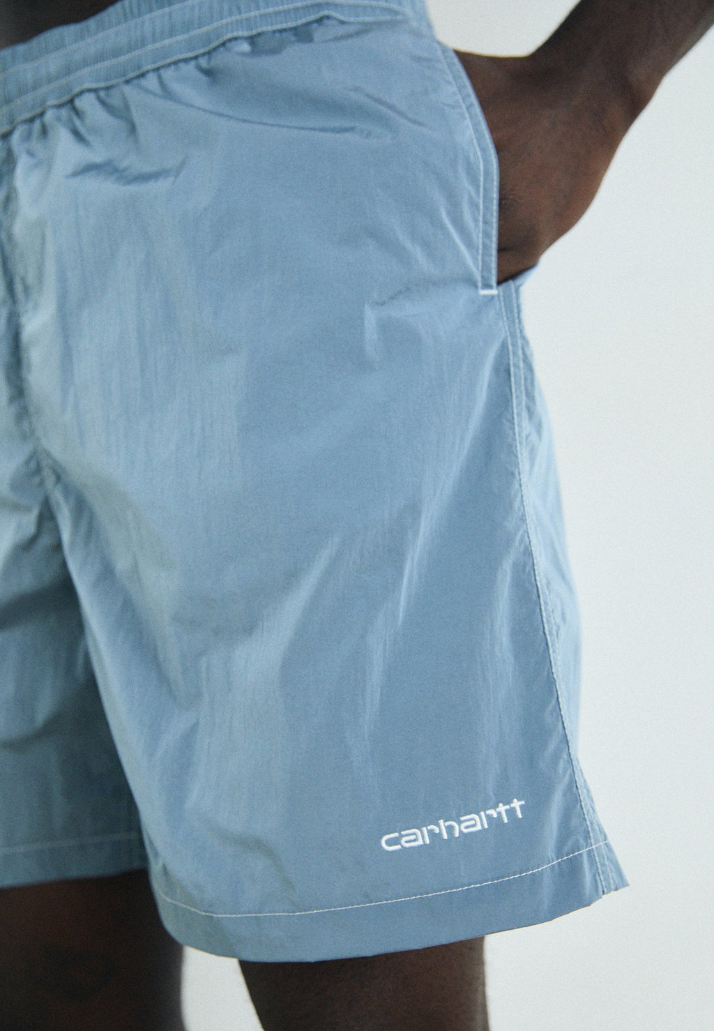 Carhartt Wip Costume Canby Swim Trunks Clay Blue White Claybluewhite Uomo - 2