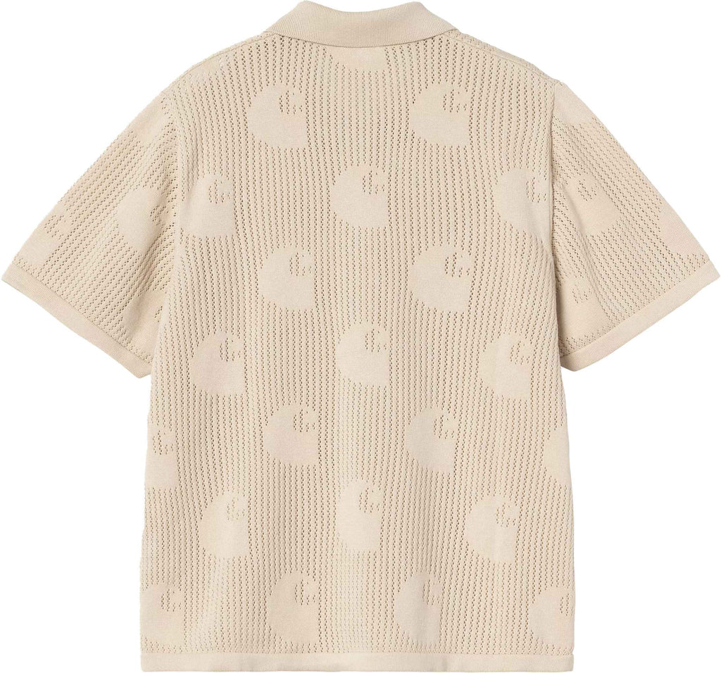Carhartt Wip Carhartt Camicia W Ss Template Knit Shirt Fleur De Sel Fleurdesel Donna - 2