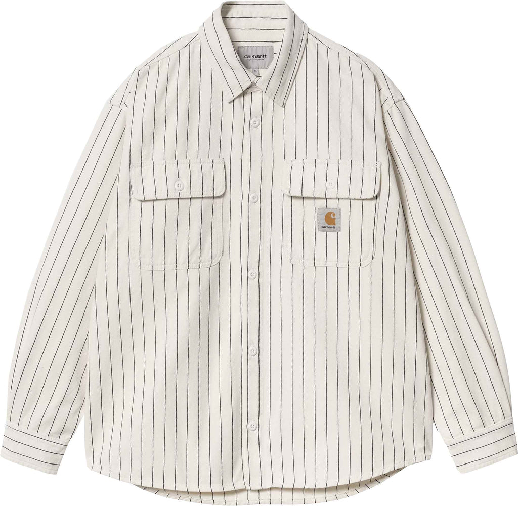 Carhartt Wip Camicia Hendry Shirt Jac Wax Dark Navy Rinsed Waxdarknavyrinsed Uomo - 1