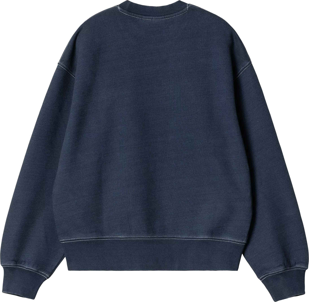Carhartt Wip Felpa W Ingo Sweat Dark Blue Garment Dyed Bluegarmentdyed Donna - 2