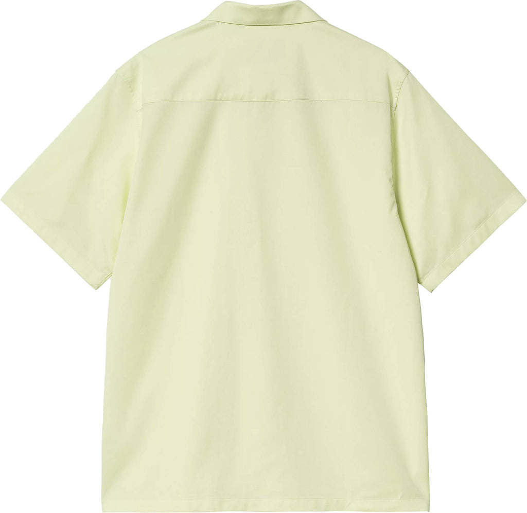 Carhartt Wip Camicia Ss Delray Shirt Air Green White Airgreenwhite Uomo - 2