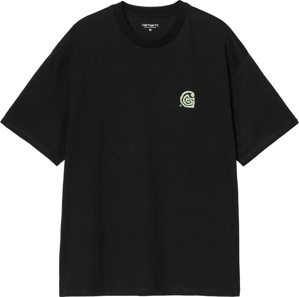 Carhartt Wip T-shirt Ss Helix T-shirt Black Uomo - 2