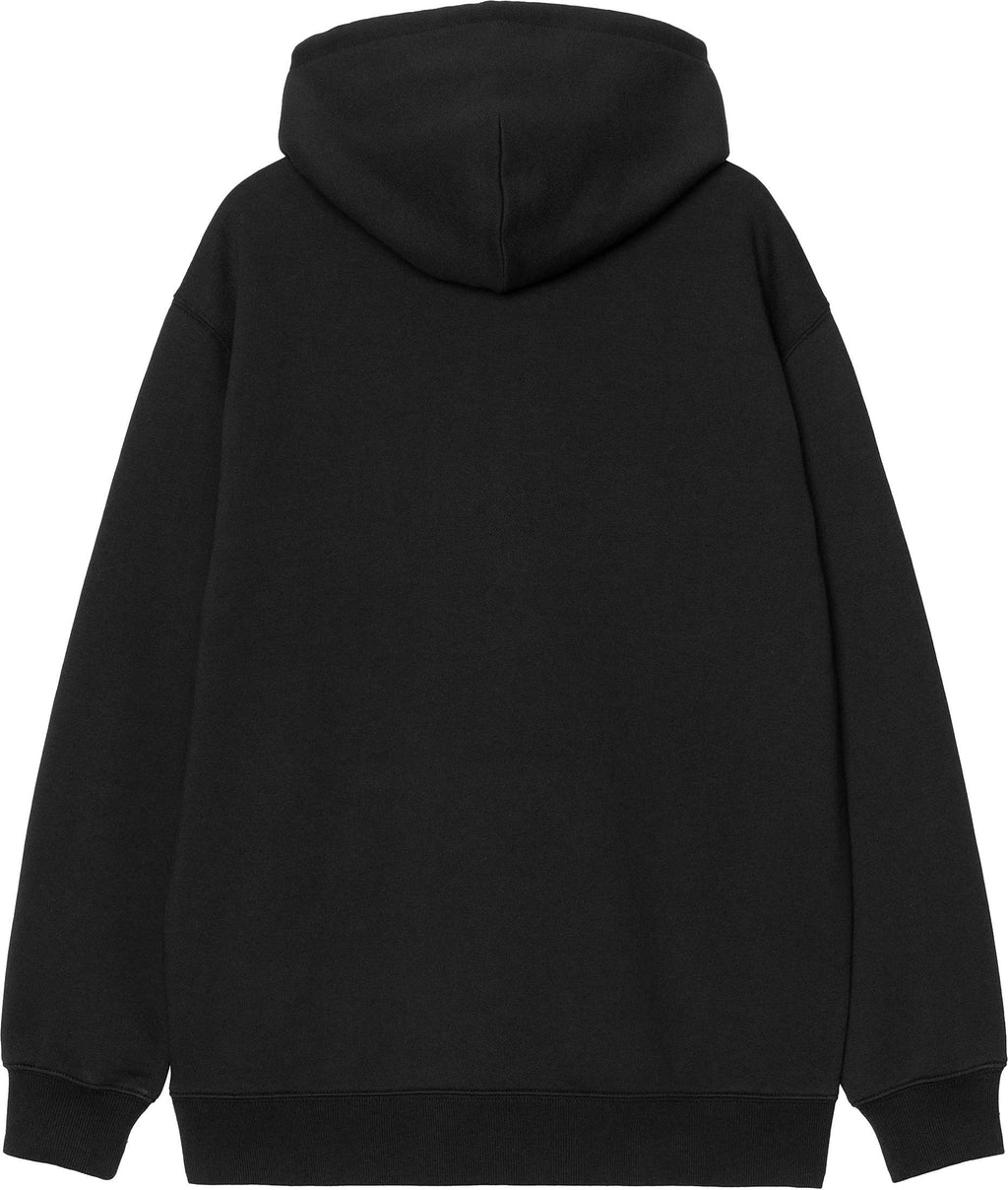 Carhartt Wip Felpa Women Hooded Carhartt Sweatshirt Black Scarlet Blacksdcarlet Donna - 2