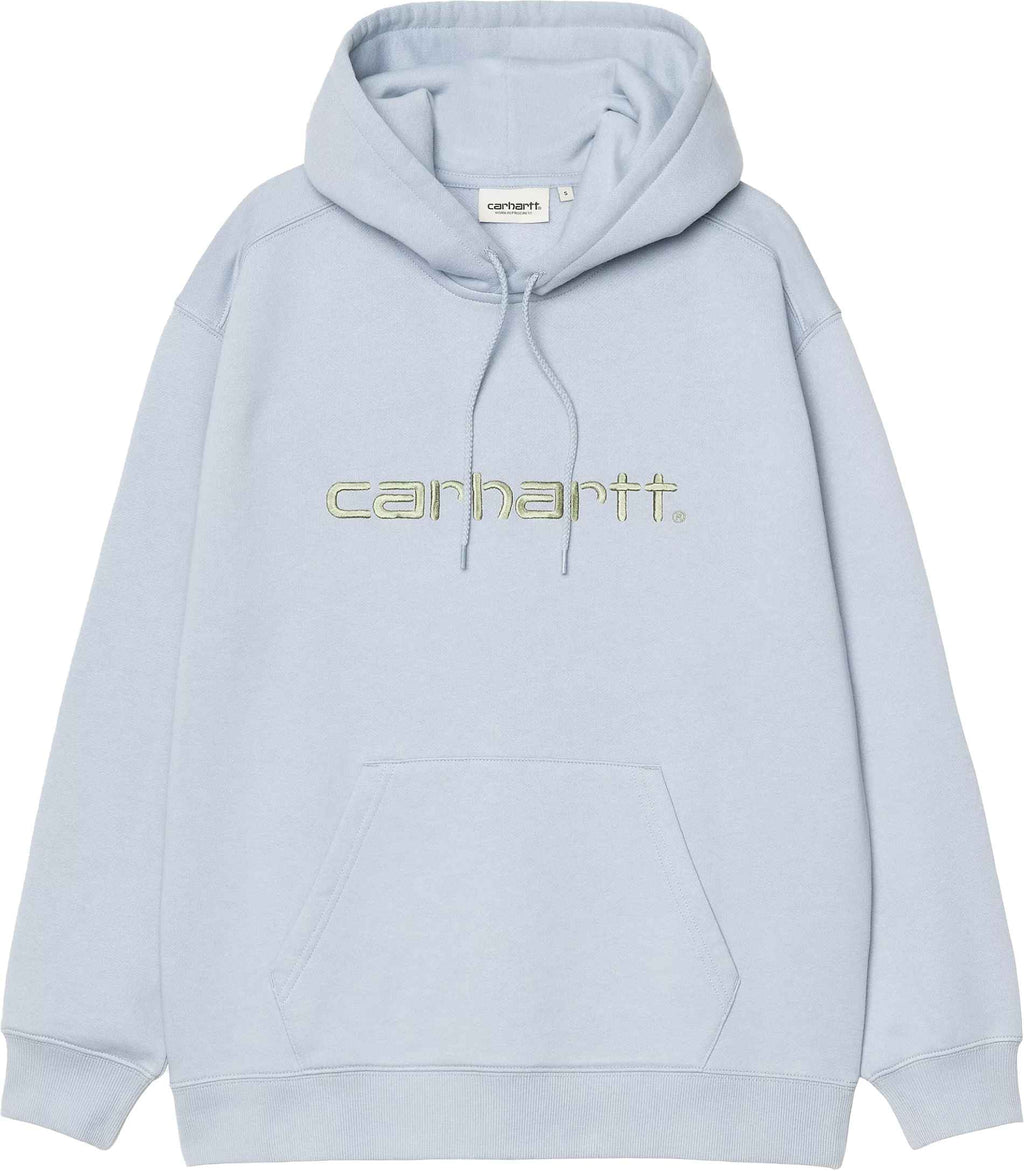 Carhartt Wip Felpa Women Hooded Carhartt Sweatshirt Blue Fog Pale Bluefogpale Donna - 1