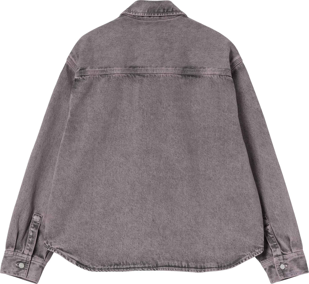 Carhartt Wip Camicia Women Georgia Shirt Jacket Black Hortensia Garment Dyed Blackhortensiagarmentdyed Donna - 2