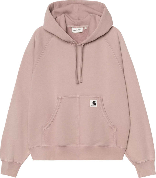 Carhartt Wip Felpa Women Hooded Hudson Sweat Daphne Chalk Wash Donna Daphnechalkwash