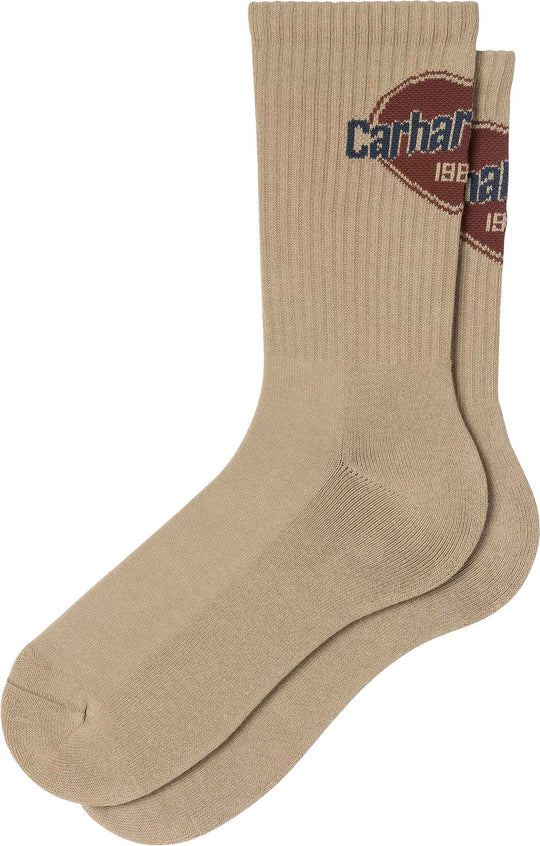 Carahrtt Wip Calze Growth Socks Dusty H Brown Carhartt Wip Uomo Dustyhbrown