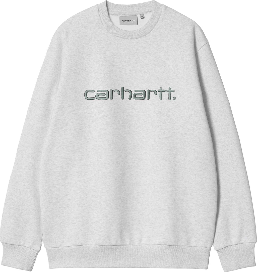 Carhartt Wip Felpa Women Carhartt Sweat Ash Heather Citadel Ashheathercitadel Uomo - 1
