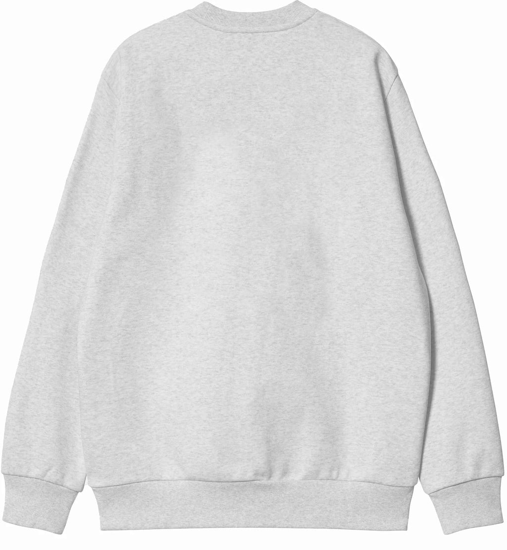Carhartt Wip Felpa Women Carhartt Sweat Ash Heather Citadel Ashheathercitadel Uomo - 2