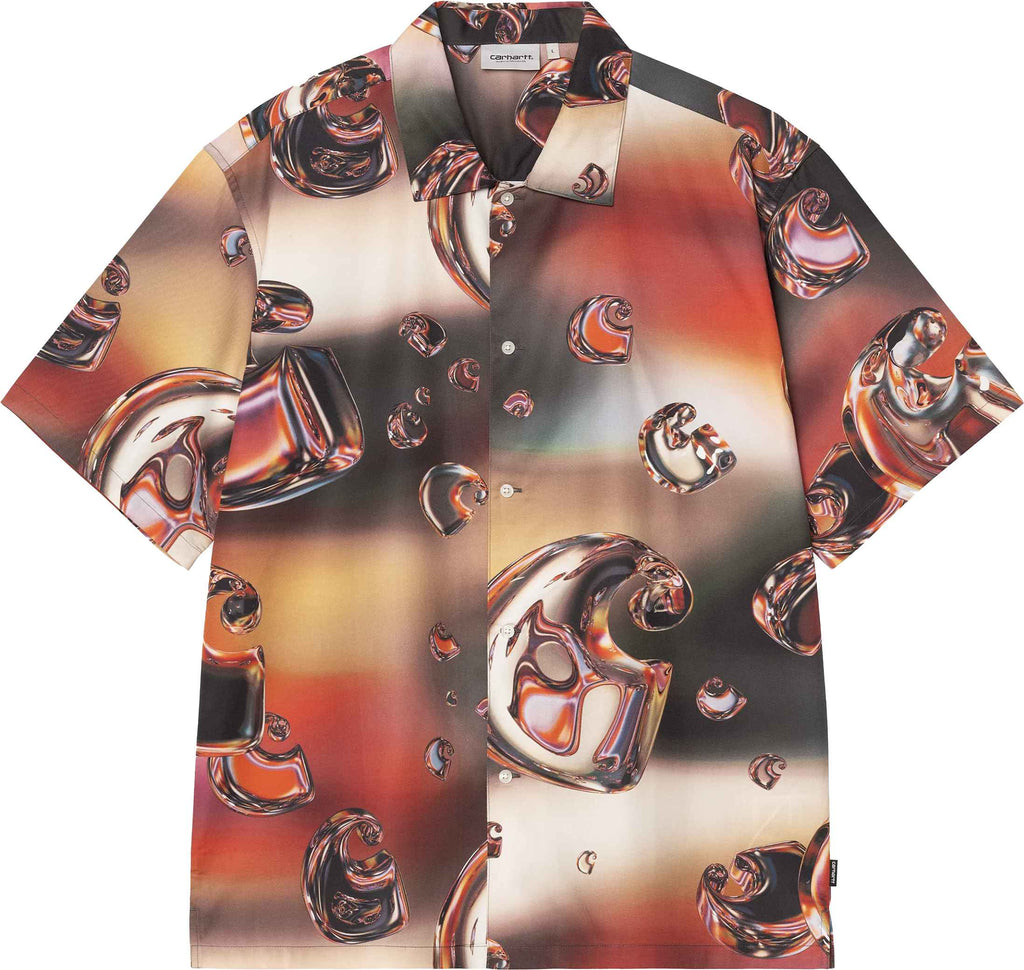 Carhartt Wip Camicia Ss Solar Chrome Shirt Solar Chrome Solarchrome Uomo - 1