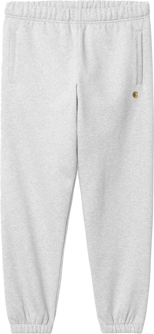 Carahrtt Wip Pantaloni Chase Sweat Pant Ash Heather Gold Carhartt Wip Uomo Ashheathergold