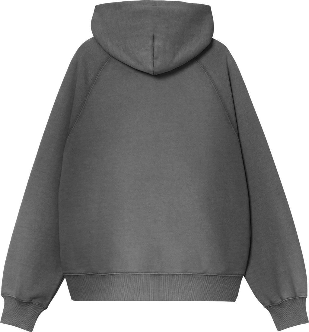 Carhartt Wip Felpa Women Hooded Hudson Sweat Black Chalk Wax Blackchalkwash Donna - 2