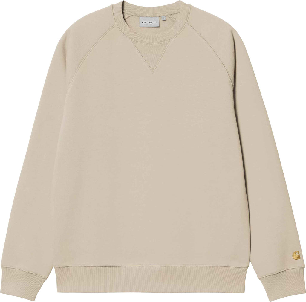 Carhartt Wip Felpa Chase Sweat Fleur De Sel Gold Fleurdeselgold Uomo - 1