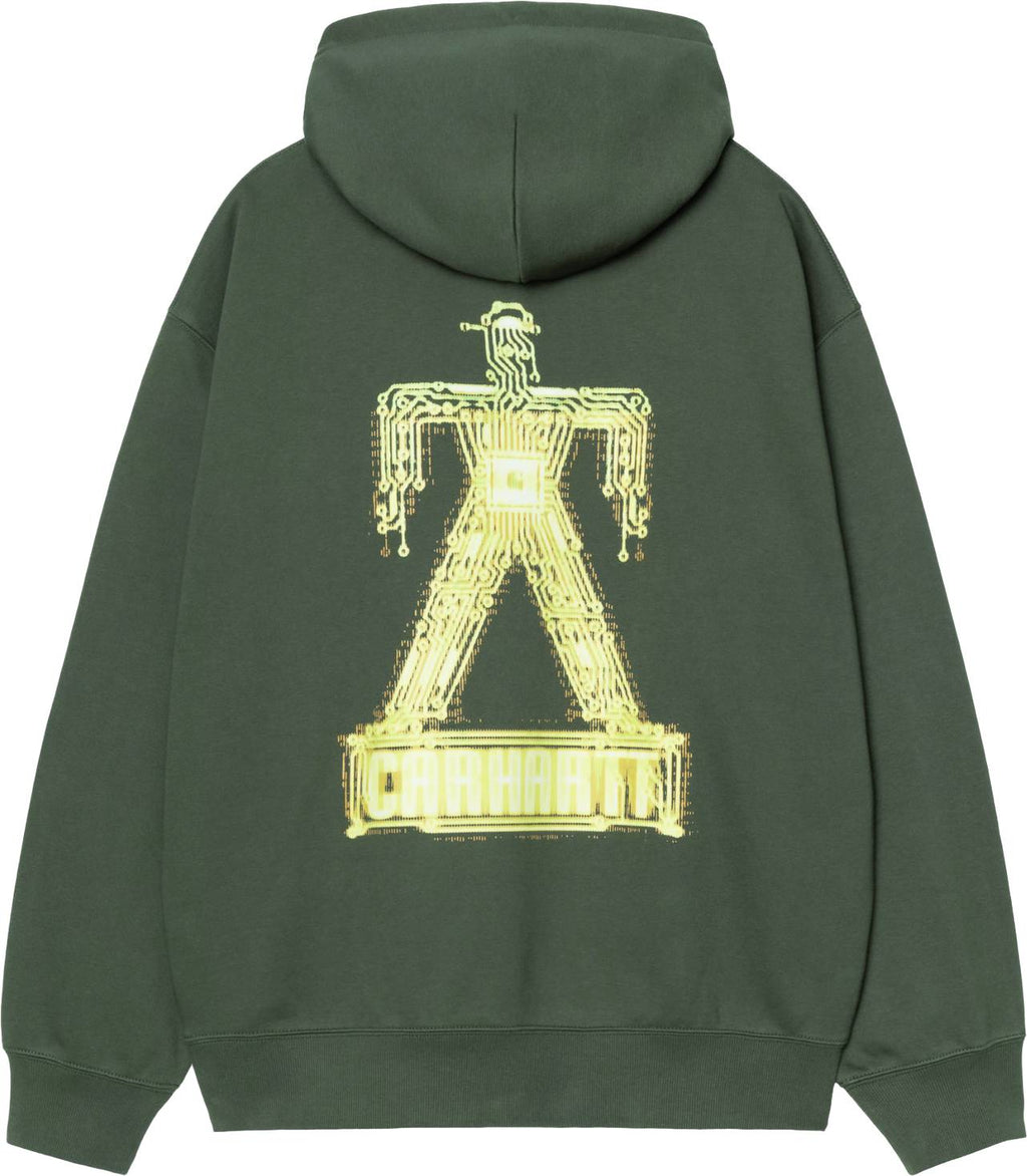 Carhartt Wip Felpa Hooded Electric Boogie Sweat Sycamore Tree Sycamoretree Uomo - 2