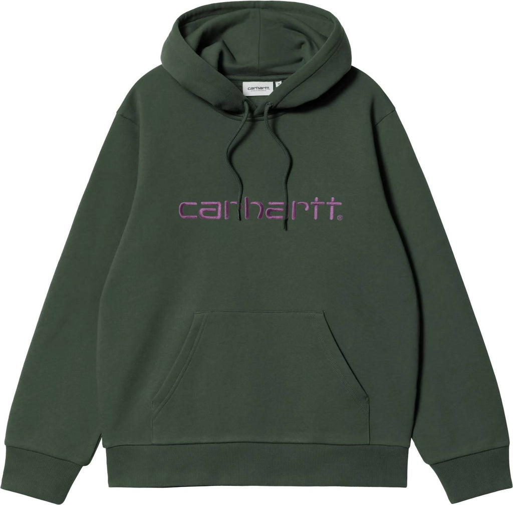 Carhartt Wip Felpa Hooded Carhartt Sweat Sycamore Tree Phlox Sycamoretreephlox Uomo - 1