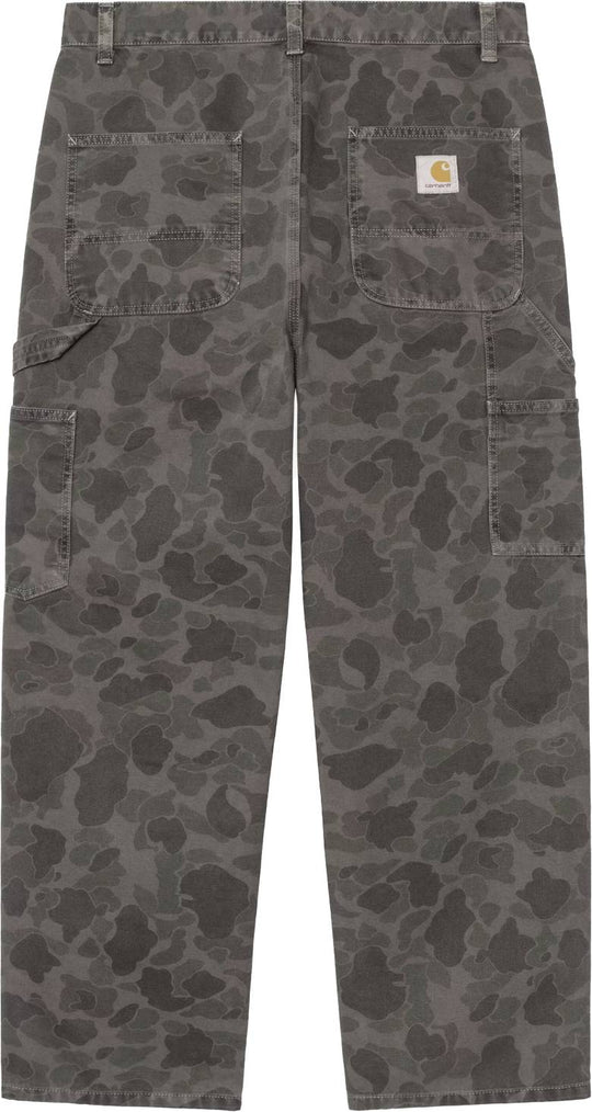 Carahrtt Wip Jeans Duck Signle Knee Pant Camo Duck Green Porphyr Garment Dyed Carhartt Wip Uomo Greenporphyrgarmentdyed