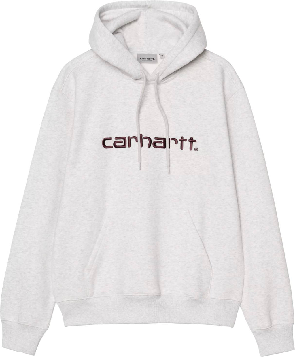 Carhartt Wip Felpa Hooded Carhartt Sweat Ash Heather Rondo Ashheatherrondo Uomo - 1