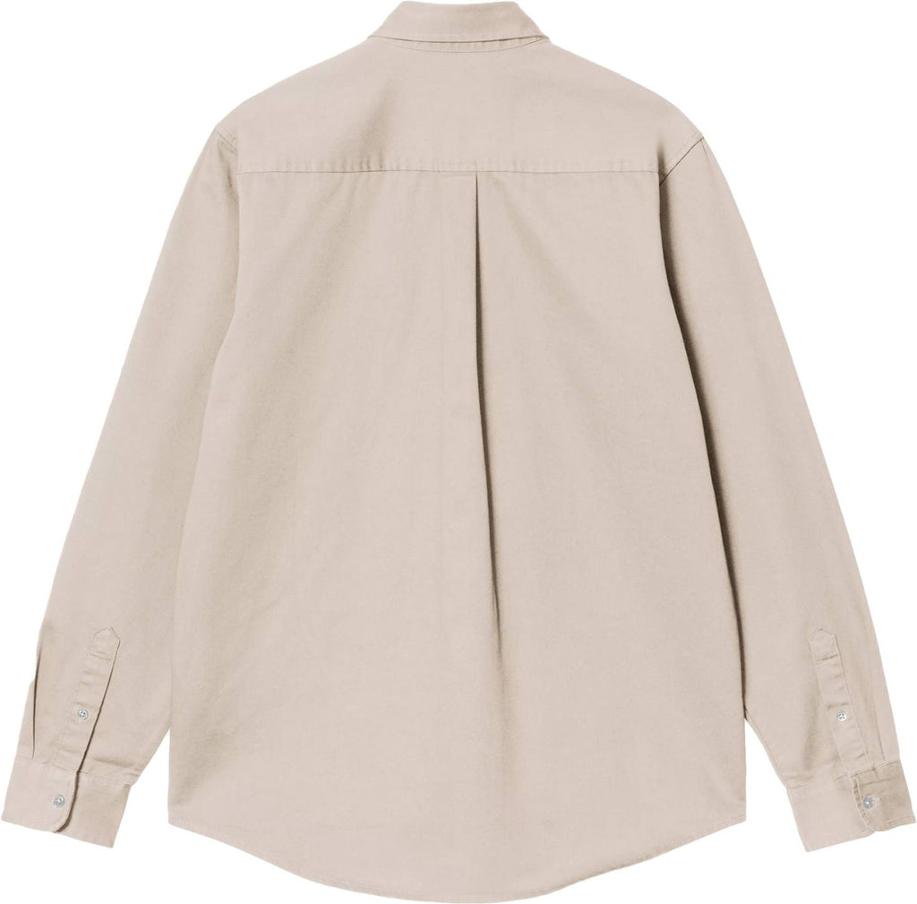 Carhartt Wip Camicia L/s Madison Shirt Fleur De Sel Wax Fleurdeselwax Uomo - 2