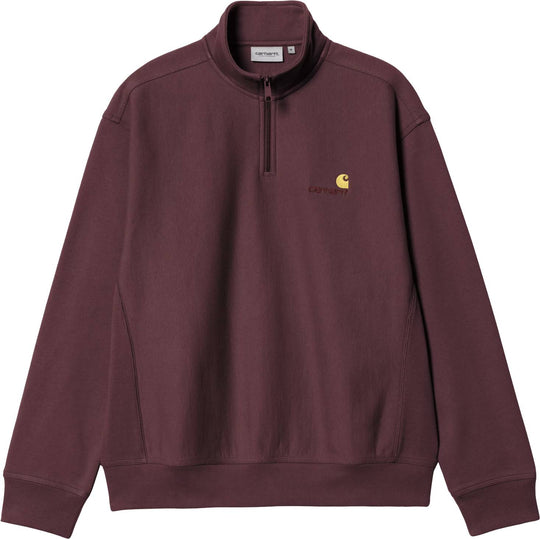 Carhartt Wip Felpa Half Zip American Script Sweat Rondo Uomo